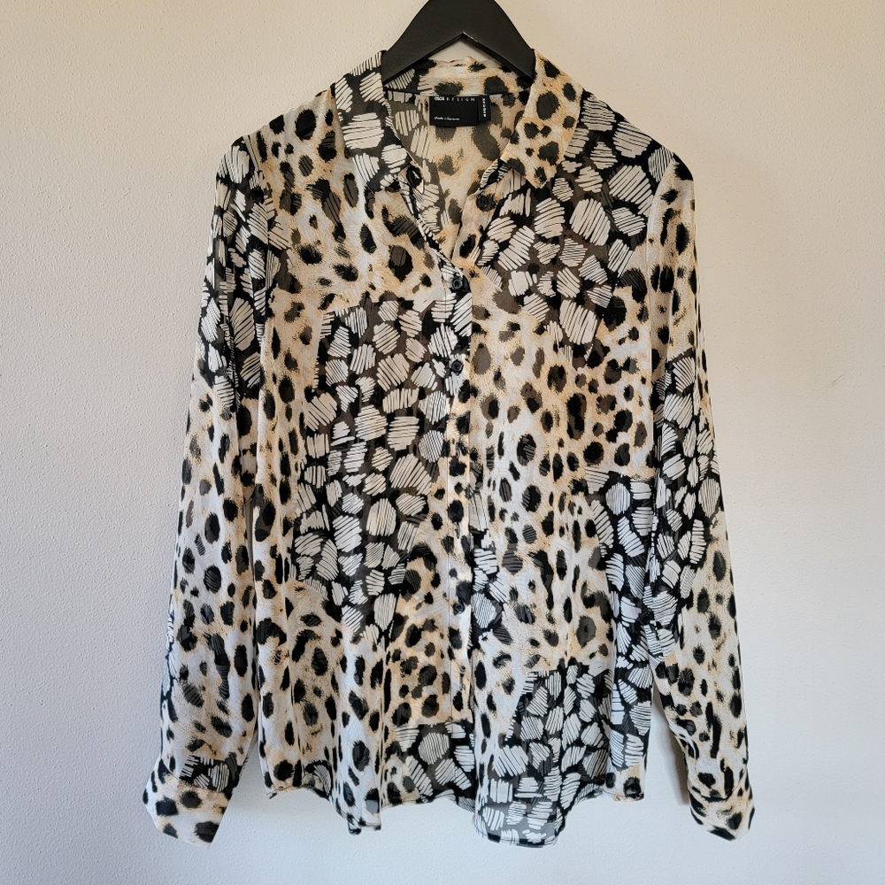 ASOS DESIGN mixed animal print shirt - Size 10
